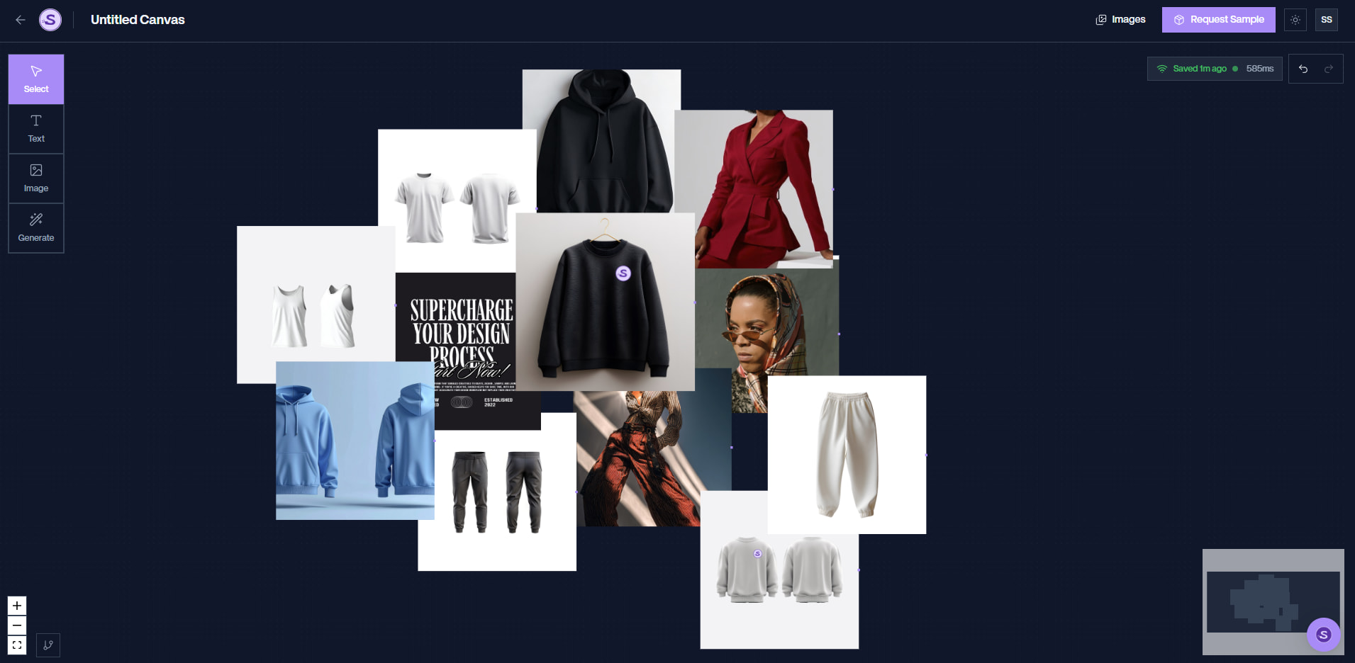 Sussed App Interface - Loungewear Collection